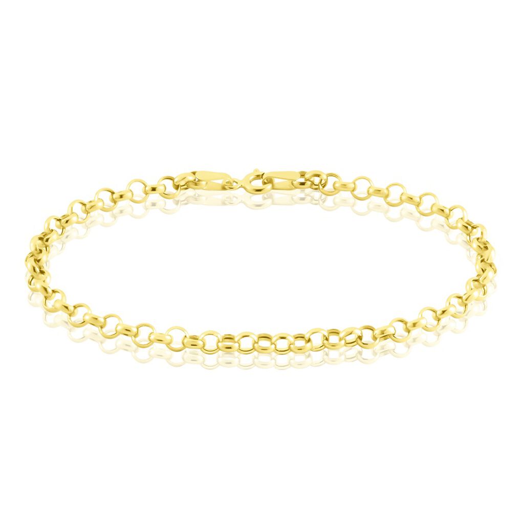 Bracelet Elviaae Maille Jaseron Or Jaune - Bracelets cha&icirc;ne Femme | Histoire d&rsquo;Or