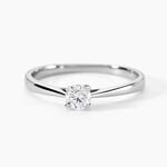 Bague Solitaire One Platine Blanc Diamant - Bagues solitaires Femme | Histoire d&rsquo;Or