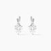 Boucles D'oreilles Puces Clothilde Or Blanc Oxyde De Zirconium - Clous d'oreilles Femme | Histoire d’Or