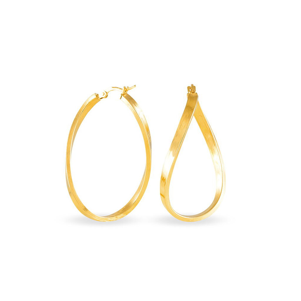 Créoles Silla Or Jaune - Boucles d'oreilles créoles Femme | Histoire d’Or