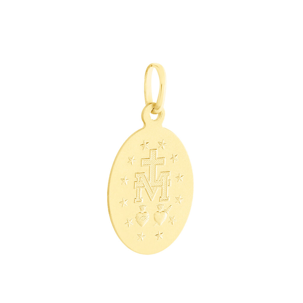 Pendentif Marie Or Jaune - Pendentifs Baptême Famille | Histoire d’Or