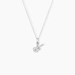 Pendentif Amelot Argent Blanc Oxyde De Zirconium - Pendentifs Femme | Histoire d&rsquo;Or