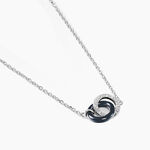 Collier Dina Argent Blanc C&eacute;ramique Et Oxyde De Zirconium - Colliers fantaisie Femme | Histoire d&rsquo;Or