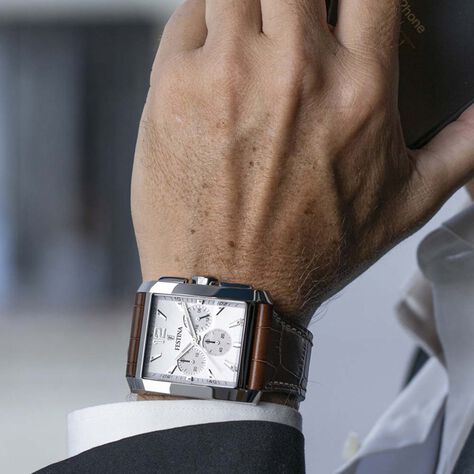 Montre Festina Timeless Chronograph Argenté - Montres Homme | Histoire d’Or