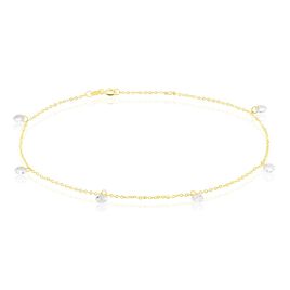 Chaine De Cheville Or Jaune Leucitica Oxydes De Zirconium - Chaînes de cheville Femme | Histoire d’Or