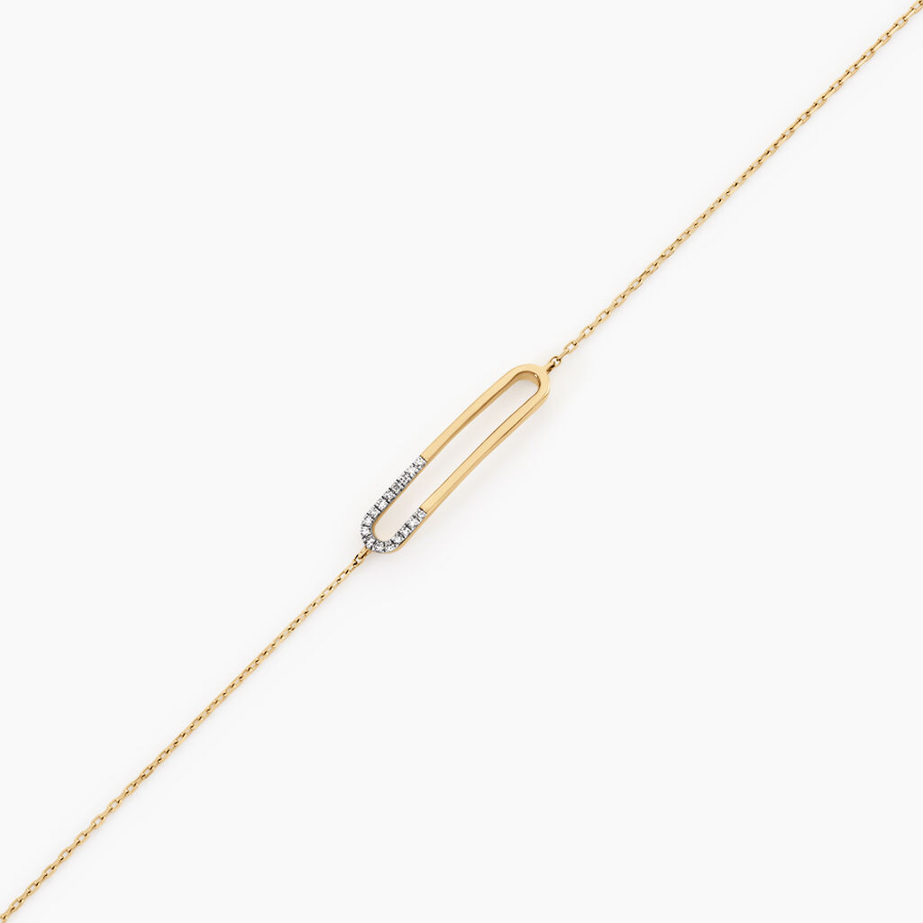 Bracelet Or Jaune Ayala Diamant - Bracelets Femme | Histoire d&rsquo;Or