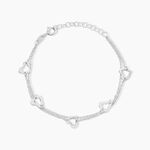 Bracelet Suzy Argent Blanc - Bracelets Femme | Histoire d&rsquo;Or