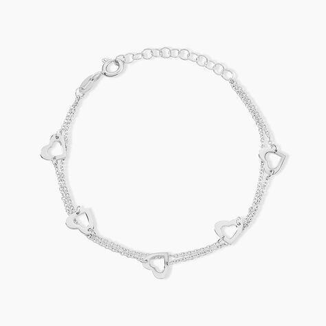 Bracelet Suzy Argent Blanc - Bracelets Femme | Histoire d&rsquo;Or