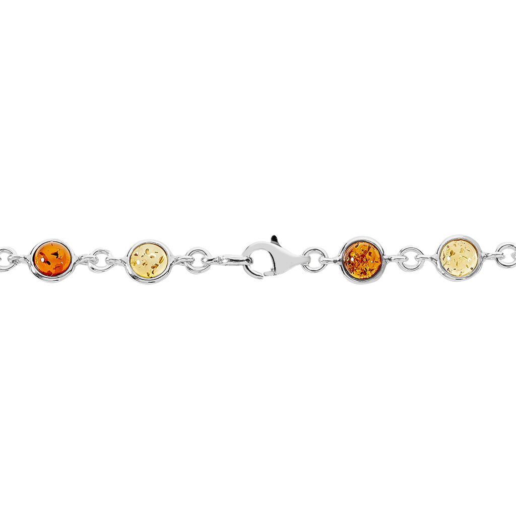 Bracelet Argent Blanc Rosalie Ambres - Bracelets Femme | Histoire d&rsquo;Or