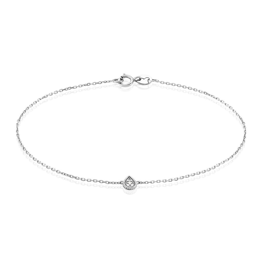 Bracelet Mon 1er Diamant Or Blanc Diamant - Bracelets Femme | Histoire d&rsquo;Or