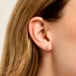 Boucles D'Oreilles Puces Marinette Plaqu&eacute; Or Jaune Oxyde De Zirconium - Boucles d'oreilles fantaisie Femme | Histoire d&rsquo;Or
