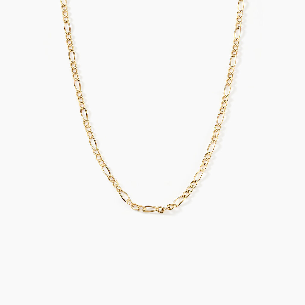Chaîne Esra Maille Alternee 1/3 Or Jaune