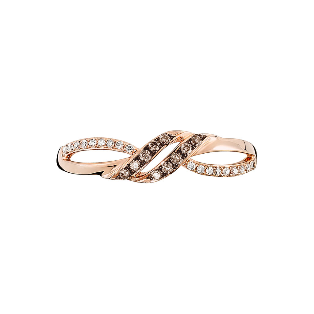 Bague Edem Or Rose Diamant - Bagues avec pierre Femme | Histoire d’Or