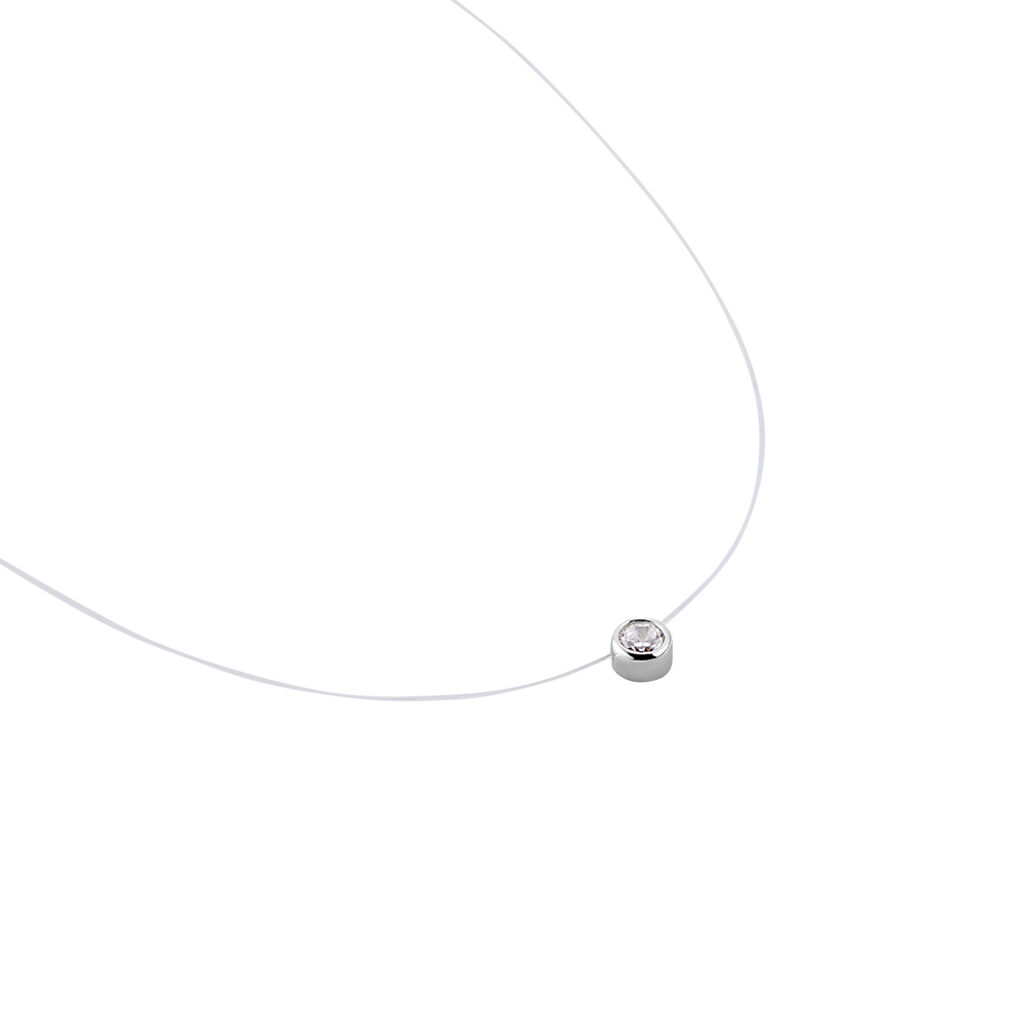 Collier Nylon Argent Blanc Oxyde - Colliers fantaisie Femme | Histoire d’Or