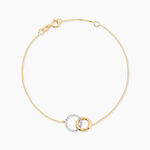 Bracelet Or Bicolore Gontrania - Bijoux sans pierre Femme | Histoire d&rsquo;Or