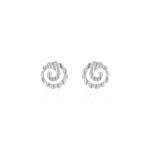 Boucles D'oreilles Puces Selima Argent Blanc - Boucles d'oreilles fantaisie Femme | Histoire d&rsquo;Or