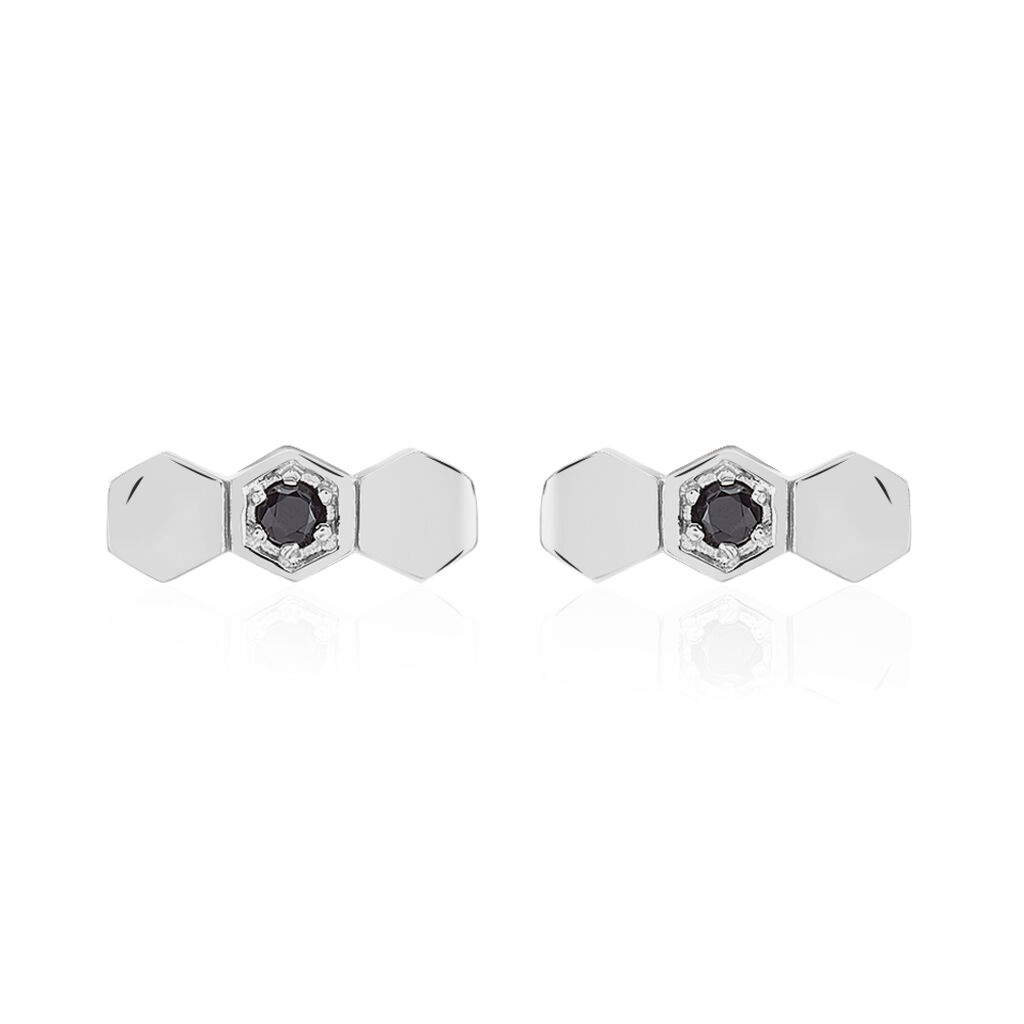 Boucles D'oreilles Pendantes Ondina Argent Blanc Oxyde De Zirconium - Boucles d'oreilles fantaisie Femme | Histoire d&rsquo;Or