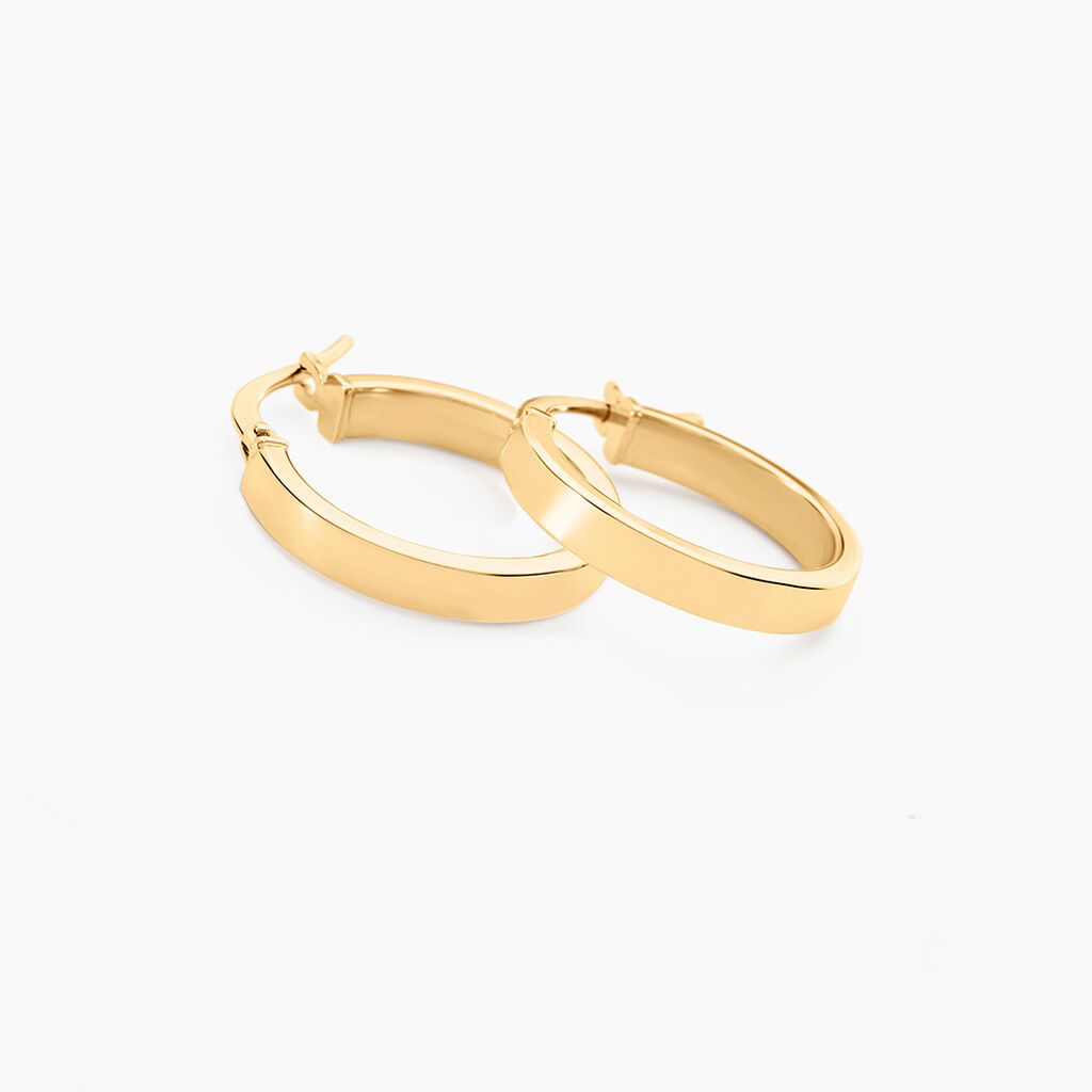 Créoles Cody Or Jaune - Boucles d'oreilles créoles Femme | Histoire d’Or