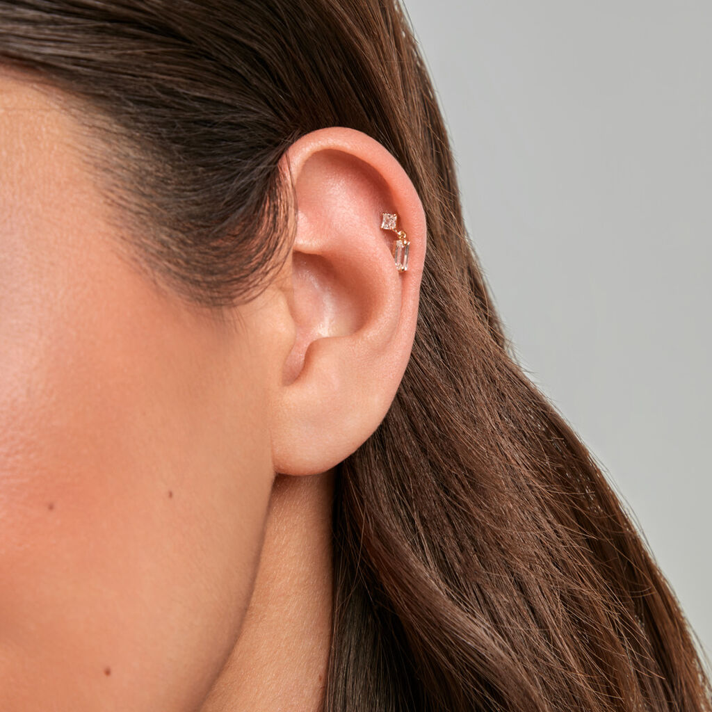 Piercing Heribert Or Jaune Oxyde De Zirconium - Piercings d'oreilles Femme | Histoire d&rsquo;Or