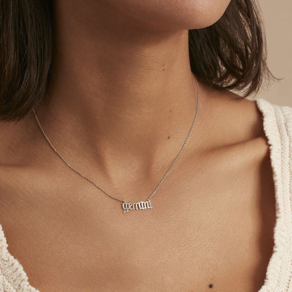 Collier Argent Blanc Astro - Colliers Zodiaque Femme | Histoire d’Or