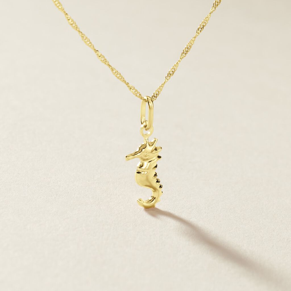 Pendentif Illide Hippocampe Or Jaune - Pendentifs Famille | Histoire d’Or