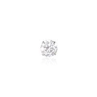 Boucle D'oreille Puce Unitaire Niels Argent Blanc Oxyde De Zirconium