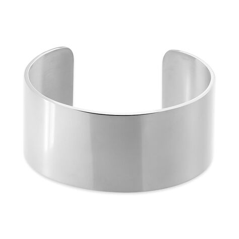 Bracelet Jonc Aissa Acier Blanc - Bracelets joncs Femme | Histoire d’Or