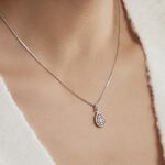 Collier Lysa Argent Blanc Oxyde De Zirconium - Colliers fantaisie Femme | Histoire d&rsquo;Or