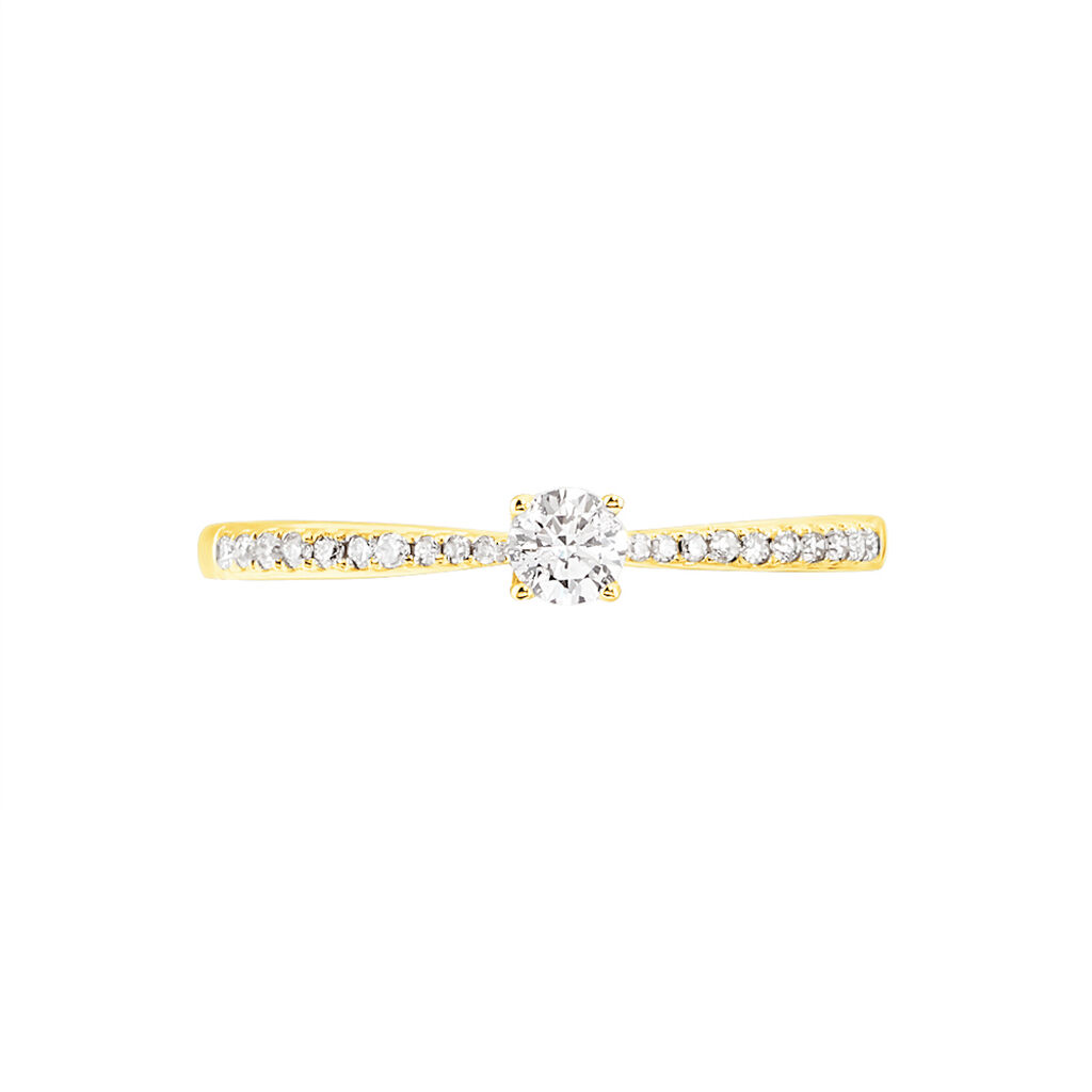 Bague Solitaire Hemera Or Jaune Diamant - Bagues solitaires Femme | Histoire d&rsquo;Or