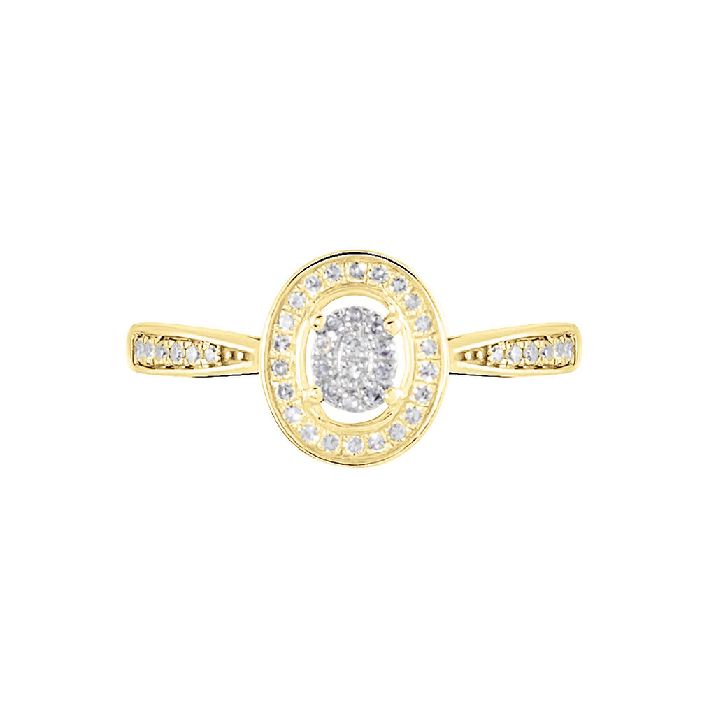 Bague Manora Or Jaune Diamant - Bagues avec pierre Femme | Histoire d&rsquo;Or