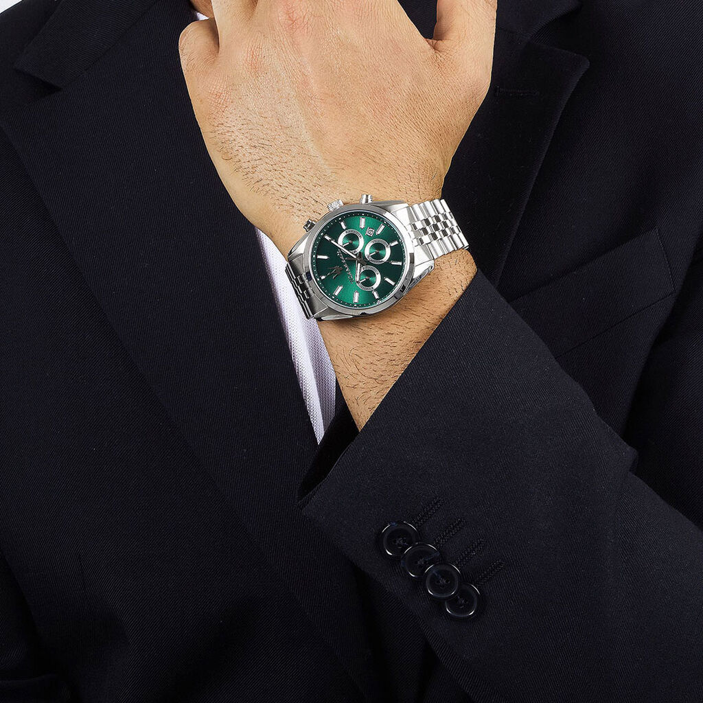 Montre Maserati Attrazione Vert - Montres Homme | Histoire d’Or