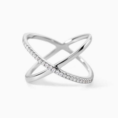 Bague Miya Argent Blanc Oxyde De Zirconium - Bagues avec pierre Femme | Histoire d&rsquo;Or