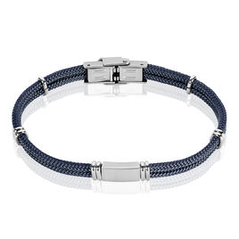 Bracelet Yannik Acier Blanc - Bracelets cordon Homme | Histoire d’Or