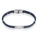 Bracelet Yannik Acier Blanc - Bracelets cordon Homme | Histoire d’Or