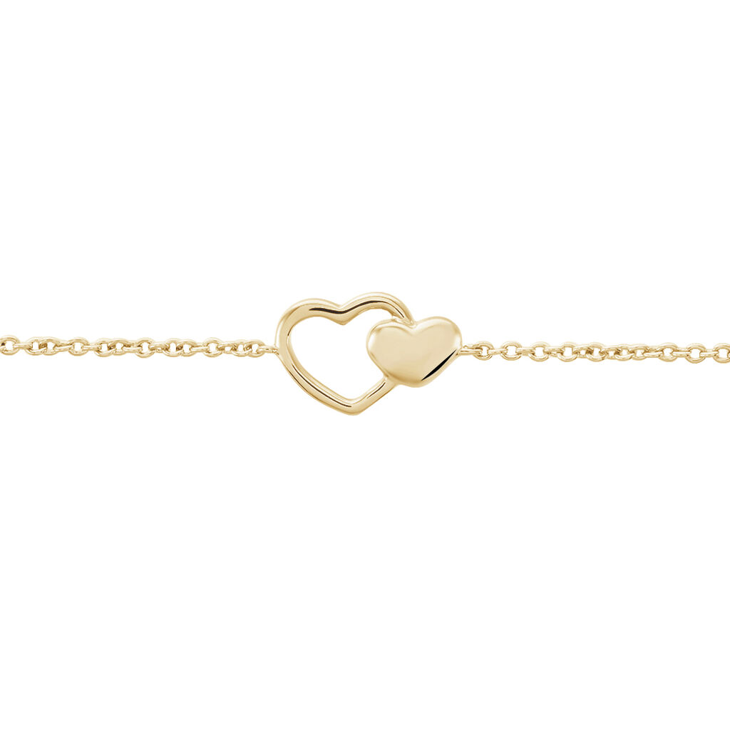 Bracelet Karelae Plaque Or Jaune - Bracelets Coeur Femme | Histoire d’Or