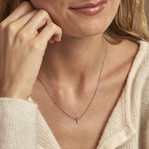 Collier Peyton Argent Blanc - Colliers fantaisie Femme | Histoire d’Or