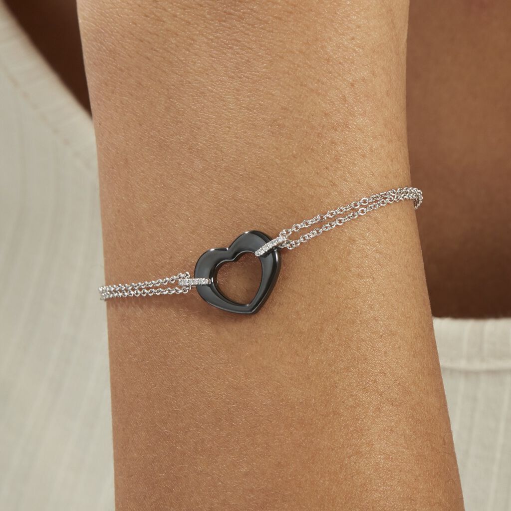 Bracelet Vivianne Argent Blanc Oxyde De Zirconium Et Céramique - Bracelets Femme | Histoire d’Or