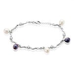 Bracelet Salomee Argent Blanc Perle De Culture - Bracelets Femme | Histoire d&rsquo;Or