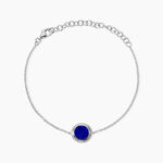 Bracelet Argent Zea Lapis Lazulis - Bracelets Femme | Histoire d&rsquo;Or