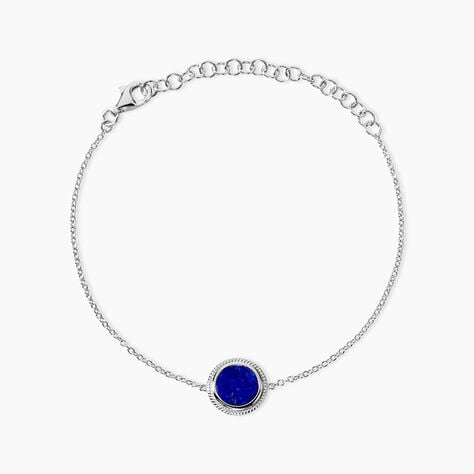 Bracelet Argent Zea Lapis Lazulis - Bracelets Femme | Histoire d&rsquo;Or
