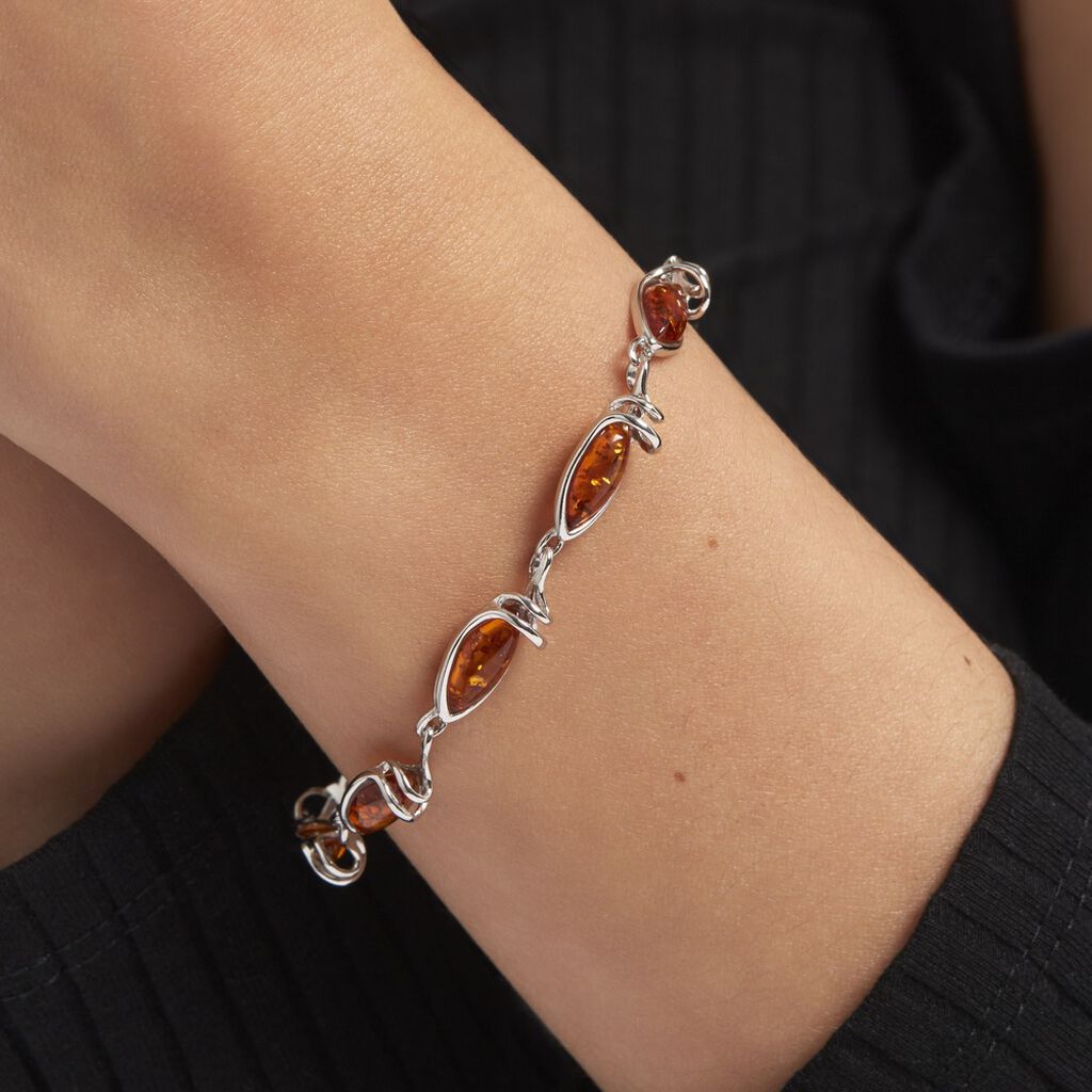 Bracelet Argent Blanc Dallal Ambres - Bracelets Femme | Histoire d’Or