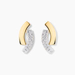 Boucles D'oreilles Puces Vero Or Jaune Oxyde De Zirconium - Clous d'oreilles Femme | Histoire d&rsquo;Or