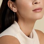 Boucles D'oreilles Pendantes Ziha Plaqu&eacute; Or Jaune Oxyde De Zirconium - Boucles d'oreilles fantaisie Femme | Histoire d&rsquo;Or