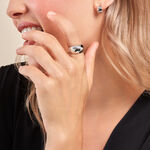 Bague Two Argent Blanc - Bagues fantaisie Femme | Histoire d&rsquo;Or