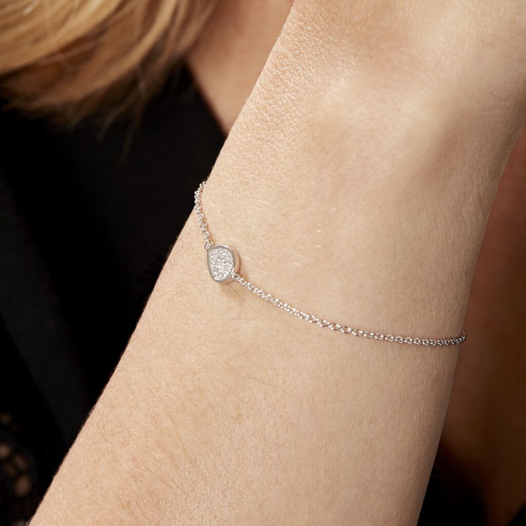 Bracelet Argent Tricoria Oxydes De Zirconium - Bracelets Femme | Histoire d’Or