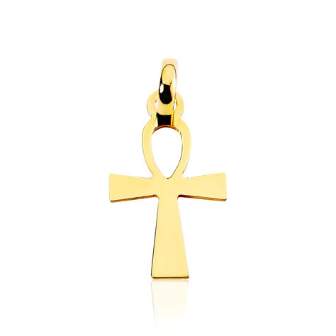 Pendentif Basilissa Croix De Vie Or Jaune - Pendentifs Baptême Famille | Histoire d’Or