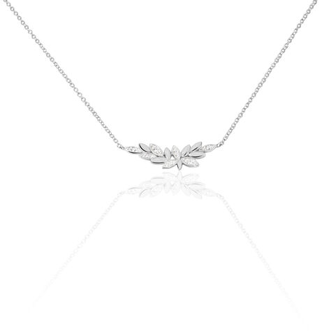 Collier Cesarine Argent Blanc Oxyde De Zirconium - Colliers fantaisie Femme | Histoire d’Or