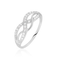 Bague Vaguelette Or Blanc Diamant