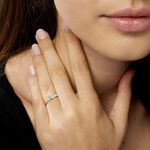 Bague Monelle Or Jaune Oxyde De Zirconium - Bagues solitaires Femme | Histoire d&rsquo;Or