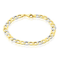 Bracelet Iris Or Bicolore Maille Gourmette